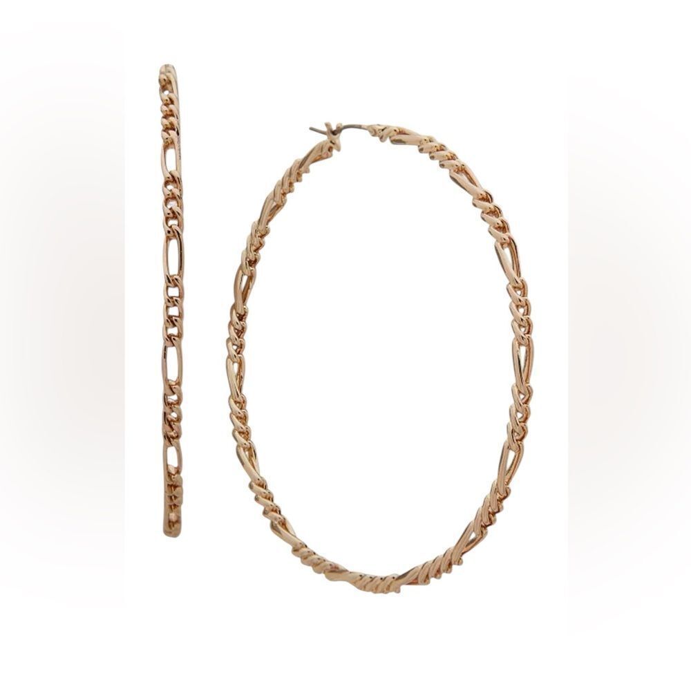 DKNY Gold tone Hoop Earrings